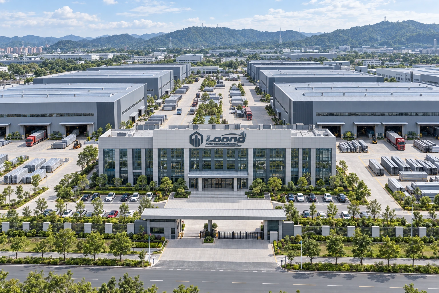China Loong metal building material factory campus