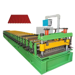 0.3mm 0.8mm Thickness Color Coated Aluminum Ondulado Corrugated Roof Wall Sheet Roll Forming Machine Tile Making Machine