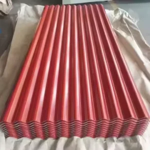 0.5mm 900mm 3m Red Color Coated Galvanized Metal Roof Roofing Ppgi Prepainted Galvanised Steel Sheet 0.5mm 900mm 3m