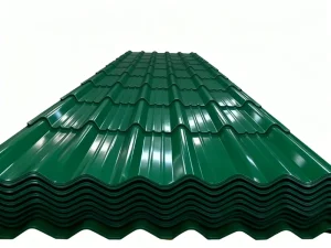 Ppgi Corrugated Steel Metal Roofing Sheet 0.6mm X 1200mm Color Coated Corrugated Plate