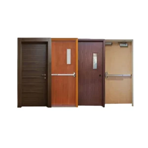 1 3 Hours Customized Size Hollow Metal Fireproof Door Commercial Doors Steel Fire Door for Apartment Building