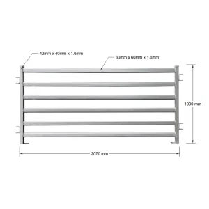 1.1M X 2.9M Heavy Duty Hot Dip Galvanized Steel Heat Treated Yard Fence Sheep Panel for Cattle Goat Alpaca Pig