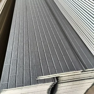 High-Quality Waterproof Metal Wall Panel Rock Wool Sandwich Wall Panel, 10 mm Thick, Fire-Resistant Home Decoration Roof Panel