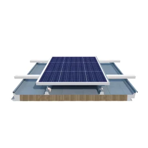 100 mm Metal Rock Wool Sandwich Panel for Solar Roof Insulation, Waterproof, High Load-Bearing Capacity