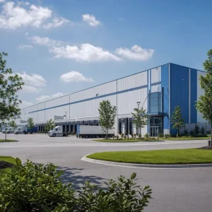 1000 Square Meter Fast Install Steel Structure Warehouse Prefabricated Building for Food Processing Factory