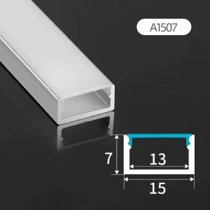 15*7MM Led Strip Light Aluminum Profile Ceiling Extruded Aluminum Profile Channel with Diffuser