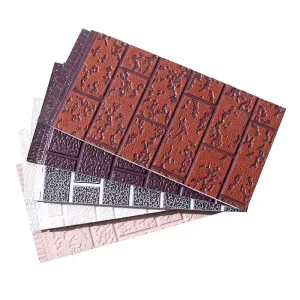 Two-Color Metal Wall Panel Insulated Exterior Sandwich Wall Panel, 16 mm Steel Sheet Metal Carved Wall Cladding