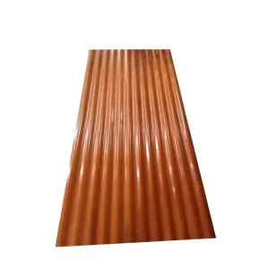 16 20 22 Gauge Black Orange Corrugated Steel Roofing Sheet