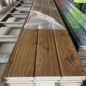 Waterproof Thermal-Insulating 16 mm Exterior Decorative Metal Wall Panel Polyurethane Sandwich Panel