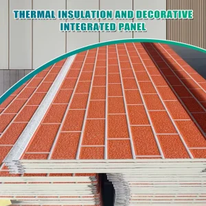 16 mm Thick Metal PU Insulated Sandwich Wall Panel for Modern Villa Exterior Finishing