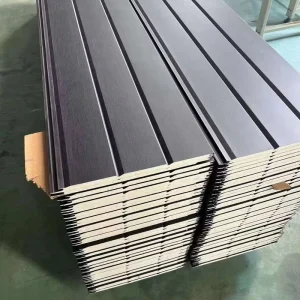 16mm 20mm Metal Exterior Wall Cladding Panel Decorative Exterior Wall Polyurethane Insulated Sandwich Panel
