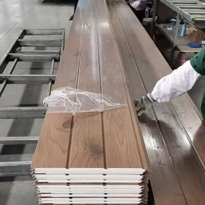 Acoustic Metal Carved Wall Panel 16mm 20mm Thickness Modern Design Exterior Wall Sandwich Panel