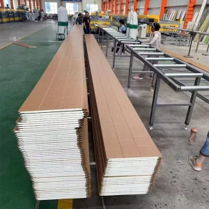 16mm Polyurethane Foam Metal Carved Exterior Wall Clad Panel Modern Design Fire Resistant Eco Friendly for Prefab House Villa