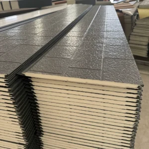 16mm Seven-Brick Exterior Metal Carved Wall Cold Room