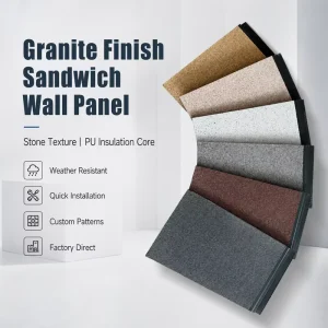 16mm Steel Insulation Composite Panel Fire Water Resistant for Prefab House and Industrial Projects