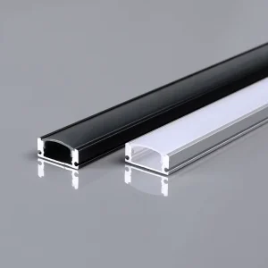 17*7mm LED Profile Bracket Recessed Installation LED Strip Aluminum Profile Channel Black or Silver Color