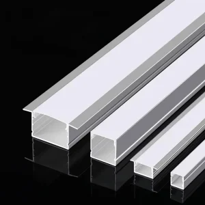 17.7*8MM Anodized Aluminum Alloy LED Strip Light with PC Diffuser Cover Extrusion Aluminum Profile Channel