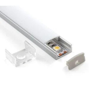 1708 Surface Mounted Aluminum Extrusion Profiles Aluminum Track Channel