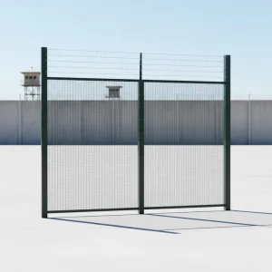 2.4m High 358 Anti-Climb Security Fence with Galvanized Metal Frame, HDG and Powder Coating for Australia, Nuclear, and Rodent Control