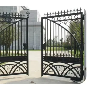 2.4m Villa Double Door Wrought Iron Metal Gates
