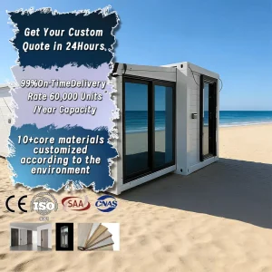 20ft 40ft Container House Prefabricated Storage Stackable Expandable Modern Design Hotel Kitchen Bathroom