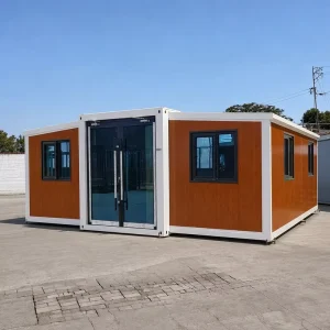20ft Expandable Container Home Prefab House Portable Office Cabin Steel Structure Quick Install Commercial Building
