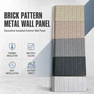 20mm Pu Metal Carving Panel Thermal Insulation Villa Interior and Exterior Decorative Panels