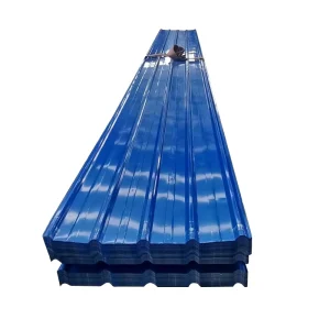22 Gauge Prepainted Galvalume Corrugated Roof Sheet for House A653 DX51D Z275 GI PPGL Steel for Exterior Wall Decoration Project