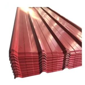 24 Gauge Dx52d Color Coated Corrugated Prepainted Galvalume Steel Roofing Mid Hard Ral Color Coated for Delivery Construction