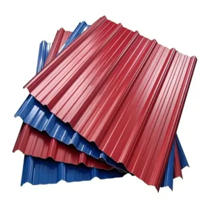 Custom 2ft X 8ft Corrugated Metal Roofing Sheet 0.5mm Thick Trapezoid Shape Color Coated Zinc Galvanized Bending BIS Certified