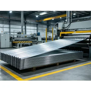 26 Gauge Galvanized R Panel Metal Roofing Sheet 3′ X 8′ PBR for Industrial Steel Building Siding CE Certified Cutting Service
