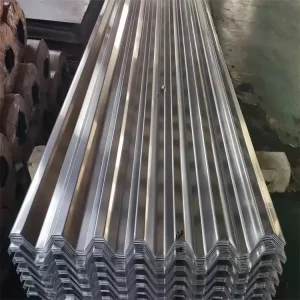 28 Gauge Ibr Zinc Aluminium Roofing Sheets Mid Hard Regular Spangle Cutting Bending Services Brand