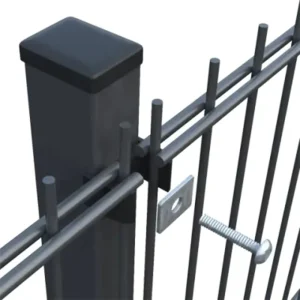 2D Double-Wire Mesh Fence 50x100mm Hot Dipped Galvanized for Dog Kennel and Vegetable Garden