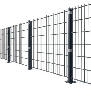 2D Double Wire Mining Fence Black PVC Hot Dip Galvanized Anti-Corrosion High Temp Resistant Long Life Sale
