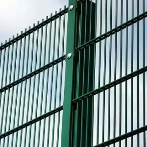 2D Welded Double Wire Fence Panel Twin Bars Wire Fence in European Style Metal Fence