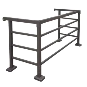 3.0m Reinforced Powder Coated Galvanized Steel Handrail Metal Railing for Seaside Villa Balcony Stair Bathroom Protection