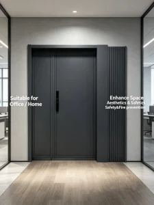 30/60/90 Mins Fire Rated Wooden Door for Luxury Hotel Apartment Interior Project