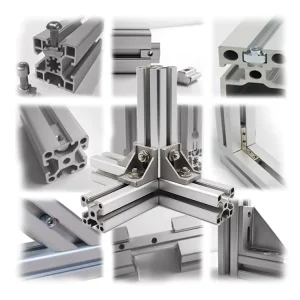 3030 4040 4080 Aluminium Extrusion Profile Frame T Slot V Slot Custom Extruded Black Industrial Aluminum Profiles