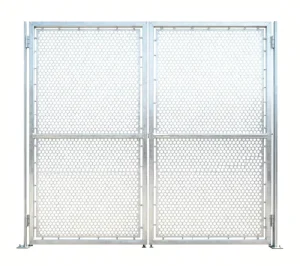 304 316 Stainless Steel Aluminum Alloy Perforated Mesh Gates Residential Industrial Use Eco-Friendly Weather Resistant Cutting