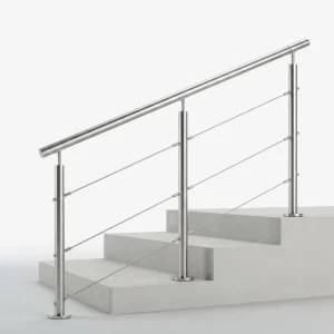 304/316 Stainless Steel Contemporary DIY Railing Systems for Deck Staircase Balcony Pool & Villa Outdoor Use
