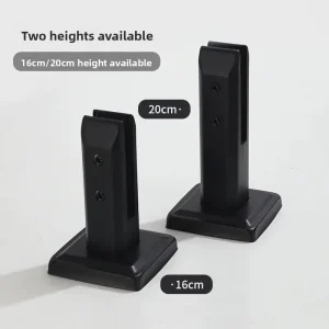 304 Stainless Steel Floor Mounted High Gloss Staircase Post Handrail Glass Clamp Groove Pool Balcony Bay Window Glass Fixing