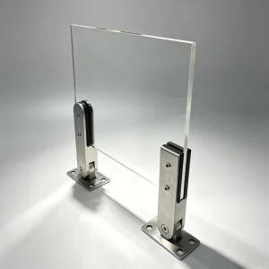 304 Stainless Steel Modern Minimalist Style Non cement Foundation Pool Clamp 180 Adjustable Stair Railing Glass Base Balcony