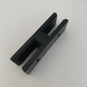 316 Stainless Steel Glass Railing Connector Glass to Glass Clamp 180 Degree Angle Design