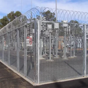 358 Anti-climbing Iron Galvanized Powder Coated High Security Fence Durable Easily Assembled