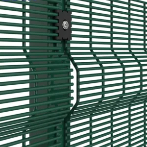 358 Fence Panel 76.2×12.7mm 4mm Diameter Anti-Climb Prison Security Mesh Pre Galvanized 358 Mesh Fence