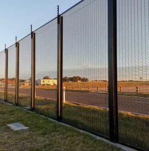 358 Galvanized Steel Security Fence Anti-Cut Barrier 3D Modeling Border Security 6ft