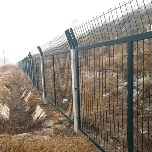 358 Prison Fence Anti-Climbing Anti-Rust Eco-Friendly Renewable Sources Powder Coated Welded Panels Barbed Wire