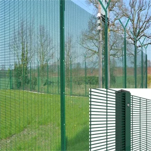 358 V-Mesh Security Panel 76.2×12.7mm Anti-Climb Prison Perimeter Fence System