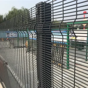 358 Wire Mesh Anti Climb High Security Clear View Fence with Gate Door for Airport
