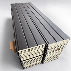 Interlocking Mortise-and-Tenon Joint 383 mm Polyurethane Decorative Exterior Wall Panel Metal Sandwich Panel